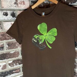 “Make Your Own Luck” Tape on Shamrock Kids Graphic Tshirt